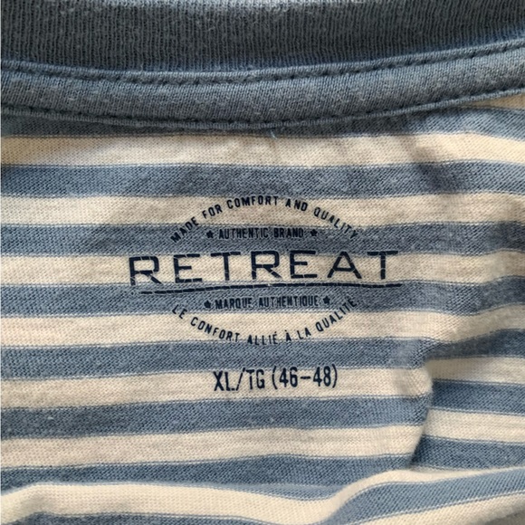 Baby blue striped cropped t-shirt - Picture 5 of 5